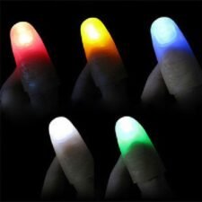 Falso pulgar con luz - multicolores- 2 ud.