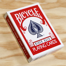 baraja bicycle rider back 808 rojo