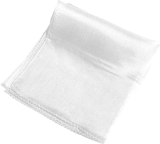 Pañuelos de seda 13x13 cm- blanco