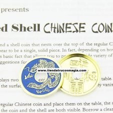Cascarilla Expandida y Moneda china (azul)- tamaño Medio Dolar - Royal Magic