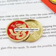 Cascarilla Expandida y Moneda china (rojo)- tamaño Medio Dolar - Royal Magic
