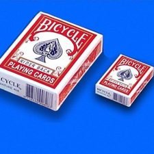 Disminución retractil estuche de baraja bicycle - Rojo