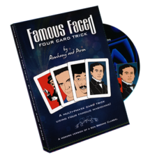 Famosos enfrentados - Truco de cuatro cartas (Gimmicks y DVD) de Paul Romhany