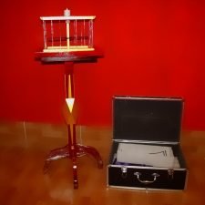 Mesa flotante y aparición de paloma en la jaula