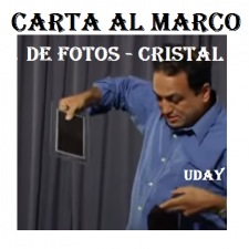 Carta al marco de fotos de Cristal- Uday