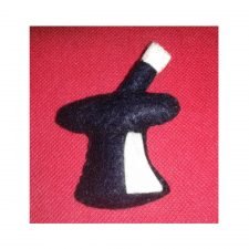 Broches de fieltro para Magos - Chistera y varita