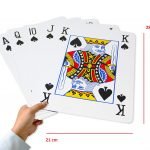 Baraja Póker Gigante para Escenario - 28 x 21 cm - (completa)