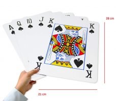 Baraja Póker Gigante para Escenario - 28 x 21 cm - (completa)