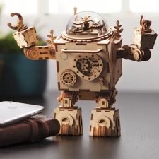 ROBOTS MECÁNICOS - Kit de construcción en madera 3D