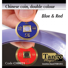 Moneda china (Azul/Rojo) - tamaño 1 Dólar - Tango
