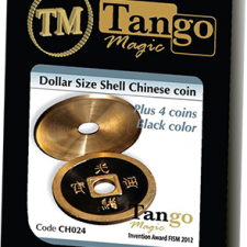 Cascarilla Expandida China -Negra- tamaño Dólar (cascarilla y 4 monedas)