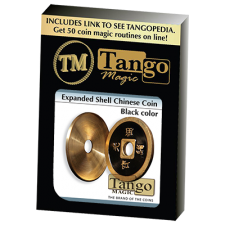 Cascarilla Expandida China -Negra- tamaño Medio Dólar (cascarilla y 4 monedas)