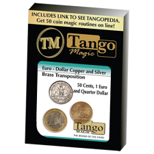 Silver Copper Brass Transposición (Euro-Dólar) set de monedas - Tango