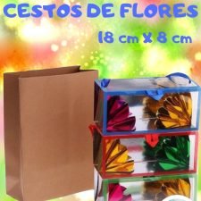 Producción cajas de flores desde la caja vacía