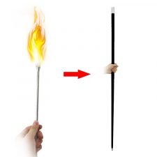 De Antorcha de fuego a bastón (blanco)