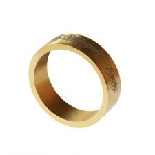 Anillo magnético - Oro - Letras - Grande (20 mm)