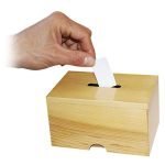 Caja de forzaje de papeletas – Madera