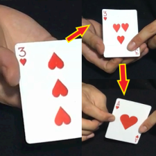 Carta Mágica Cambiante - Ultra Visual - de 3 Corazones a As Corazones