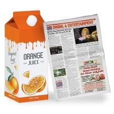 Juicy news - Tora Magic (Bote de zumo a periódico instantáneo)