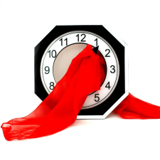 Pañuelo a través del cristal del reloj