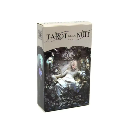 Tarot De La Nuit – Baraja De Tarot Con Arte De Alexandra Bach, Misterio Y Energía Femenina, Incluye Librito En 5 Idiomas